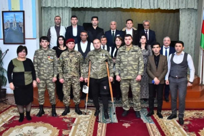 Corat mədəniyyət evi: şəhid və qazi övladları Yeni il münasibətilə təbrik edilib