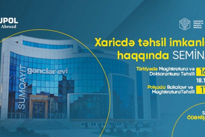 Sumqayıtda xaricdə təhsil almaq istəyən gənclər üçün seminar keçiriləcək