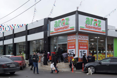 Sumqayıtda "Araz" supermarketin açılışı baş tutub