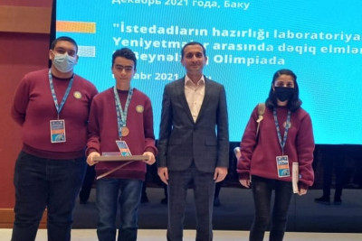 Sumqayıtlı şagird Beynəlxalq Olimpiada da medal qazanıb