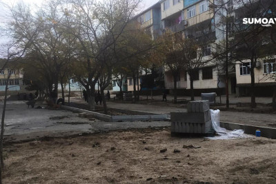 Hacı Zeynəlabdin Tağıyev qəsəbəsində yeni uşaq meydançası salınır