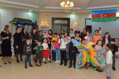Sumqayıt şəhərində şəhid və qazi övladları üçün Yeni il bayramı təşkil edilib