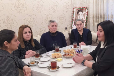 Sumqayıt: şəhid Müşfiq Bəktiyevin ailəsi ziyarət edilib