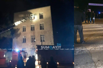 Sumqayıt: 4 saylı şəhər xəstəxanasında yanğın olub