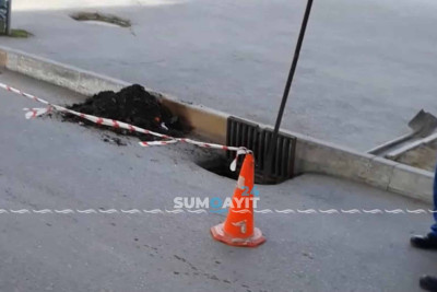 Azərbaycan prospektində dolmuş kanalizasiya xətləri təmizlənib