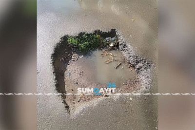 Sumqayıt: 11-ci mikrorayonda problemli lyuk