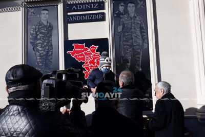 Sumqayıt: şəhid Ülvi Hüseynov və Ülvi Məhərrəmovun xatirə abidəsi açılıb