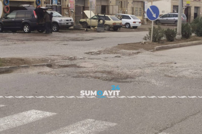 Sumqayıt: Çerkassı küçəsinin bitmək bilməyən problemləri sakinləri narahat edir