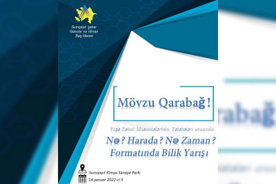 Sumqayıtda “Nə? Harada? Nə zaman?” adlı yarış keçiriləcək