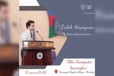 Sumqayıt: “İlkin Kompüter bacarıqları” adlı ödənişsiz təlim keçiriləcək