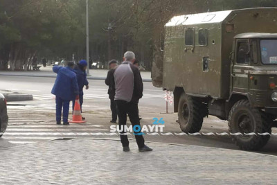 Heydər Əliyev prospektində yaranmış “gölün” fəsadları aradan qaldırılır