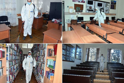 SDU-da dezinfeksiya işləri aparılıb