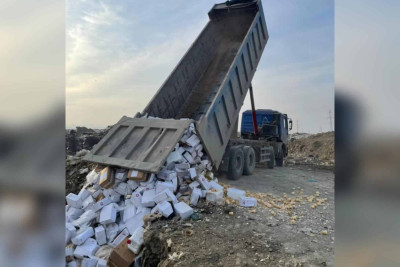 Sumqayıt poliqonunda 17 tondan çox məhsul məhv edilib