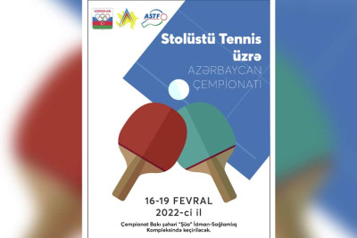 Stolüstü tennis üzrə ölkə çempionatında sumqayıtlı idmançılar da mübarizə aparacaq