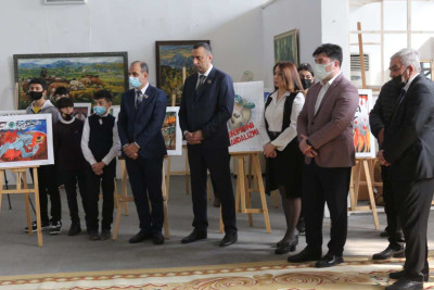Sumqayıtda Xocalı qətliamının 30 illiyinə həsr olunan sərgi keçirilib
