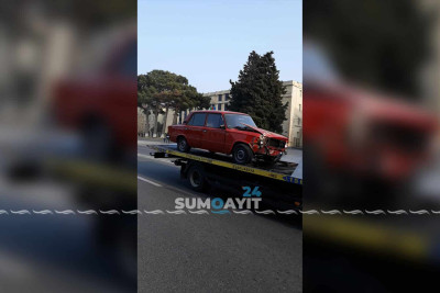 Sumqayıtda qəza: iki minik avtomobili toqquşub