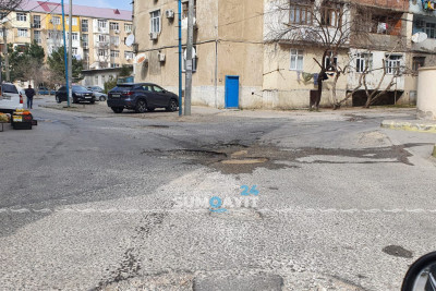 Təmirdən sonra yenilənməyən yol sakinləri narahat edir