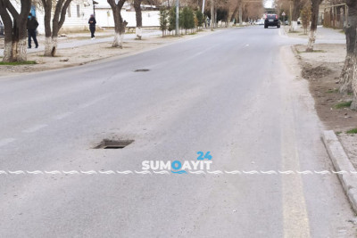 İnşaatçılar qəsəbəsi: yağış suları üçün nəzərdə tutulan quyuların üstü açıqdır