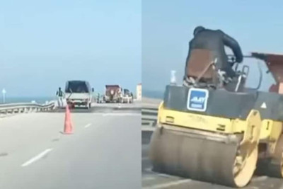 Bir ailənin qəzaya düşüb öldüyü yolda təmir işləri aparılır