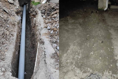 9-cu mikrorayonda kanalizasiya xətti yenilənib