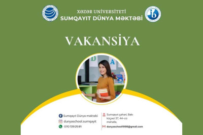 Sumqayıtda müəllimlərin işə qəbulu elan edilib