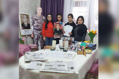 Vətən müharibəsi şəhidi Elnur Abdullayevin ailəsi ziyarət olunub