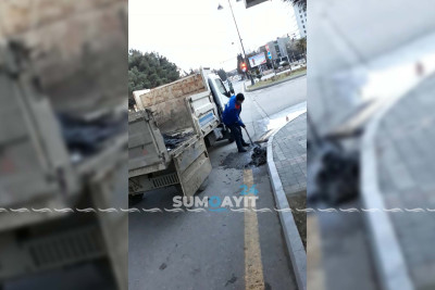 Heydər Əliyev prospektində dəmir barmaqlıqlar təmizlənib