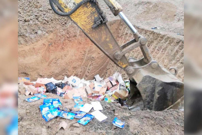 Sumqayıtda müxtəlif növ qida məhsulları məhv edilib