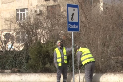 Piyadaların təhlükəsiz hərəkətini təmin etmək məqsədilə işlər görülür