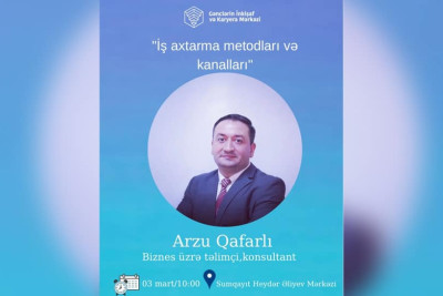 Sumqayıtda yuxarı sinif şagirdləri və universitet tələbələri üçün təlim keçiriləcək