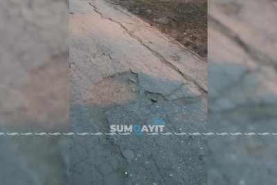 Sumqayıtda daha bir asfaltsız piyada yolu var
