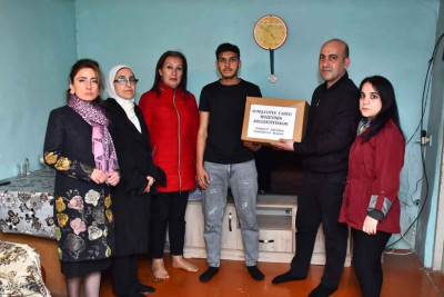 Qazimiz Qəhrəman Ağacanovun ailəsinə baş çəkilib