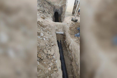 9-cu mikrorayonda kanalizasiya xətləri yenilənib
