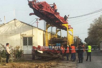 Dəmiryol xətlərində yenilənmə prosesi aparılır
