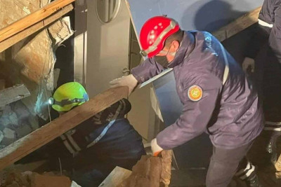 Sumqayıt polisinin əməkdaşı paytaxtda partlayış zamanı xəsarət alıb