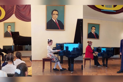 Qara Qarayev adına musiqi məktəbinin şagirdlərinin konserti təşkil edilib