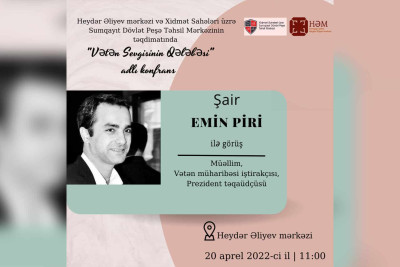 Sumqayıtda tanınmış şair Emin Piri ilə görüş baş tutacaq