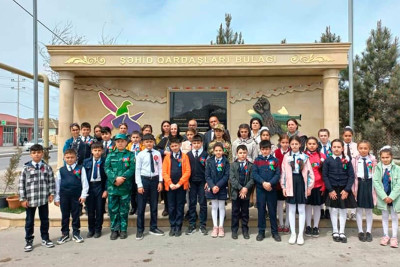 Bir gündə, bir vaxtda şəhid olan qardaşların məzarı ziyarət edilib