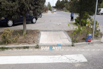 Üzeyir Hacıbəyov küçəsində mövcud olan “zebra” problemi həll edilib