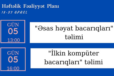 Heydər Əliyev mərkəzində ödənişsiz təlimlər keçiriləcək