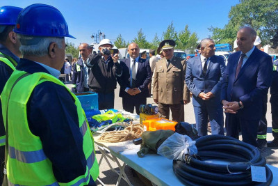 Sumqayıtda FHN mülki müdafiə məşqi keçirib