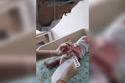 Sumqayıt: yenidoğulmuşlardan topuq testi nümunələrinin alınmasına start verilib