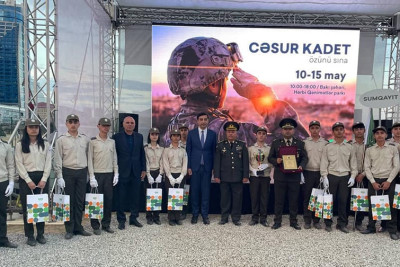 Sumqayıtlı şagirdlər “Şahin” hərbi-idman oyununun qalibləri sırasında