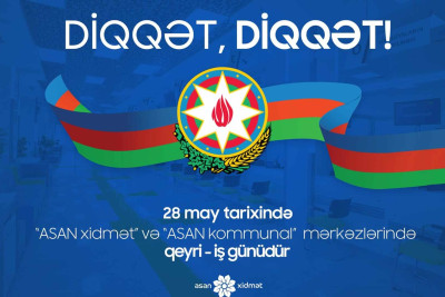 Sumqayıt sakinlərinin nəzərinə: bayram günü “ASAN xidmət” çalışmayacaq