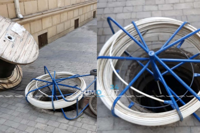 Şəhər ərazisində internet kabelləri yenilənir