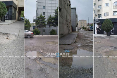 Daha bir mikrorayon sakinləri yolların pis olmasından narazıdır