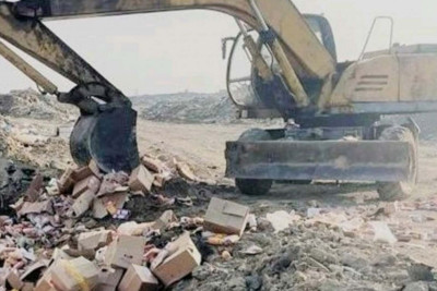 Sumqayıtda 340 kq məhsul məhv edilib