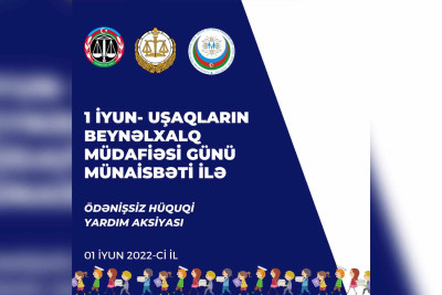 “Uşaqların Beynəlxalq Müdafiəsi Günü” münasibətilə xəyriyyə aksiyası keçiriləcək