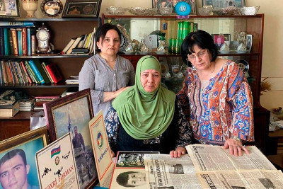 Şəhid Vüqar Manafovun ailəsi ziyarət olunub