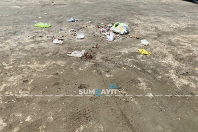 Sumqayıtın dəniz sahilində antisanitar vəziyyət hökm sürür